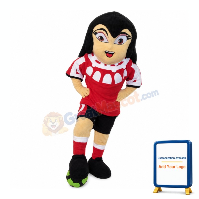 Football Girl Mascot Costume