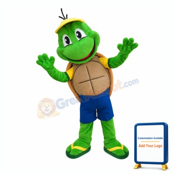 Little Green Turtle Mascot Costume