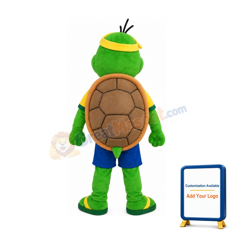 Little Green Turtle Mascot Costume