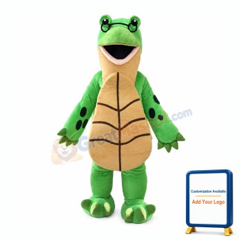 Green & Beige Turtle Mascot Costume