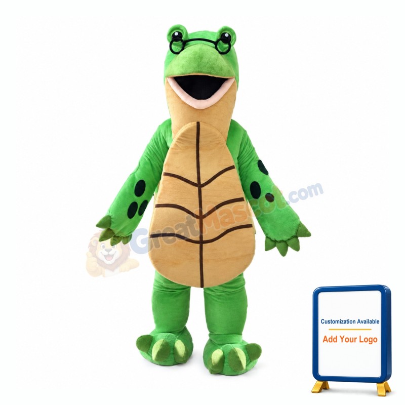 Green & Beige Turtle Mascot Costume