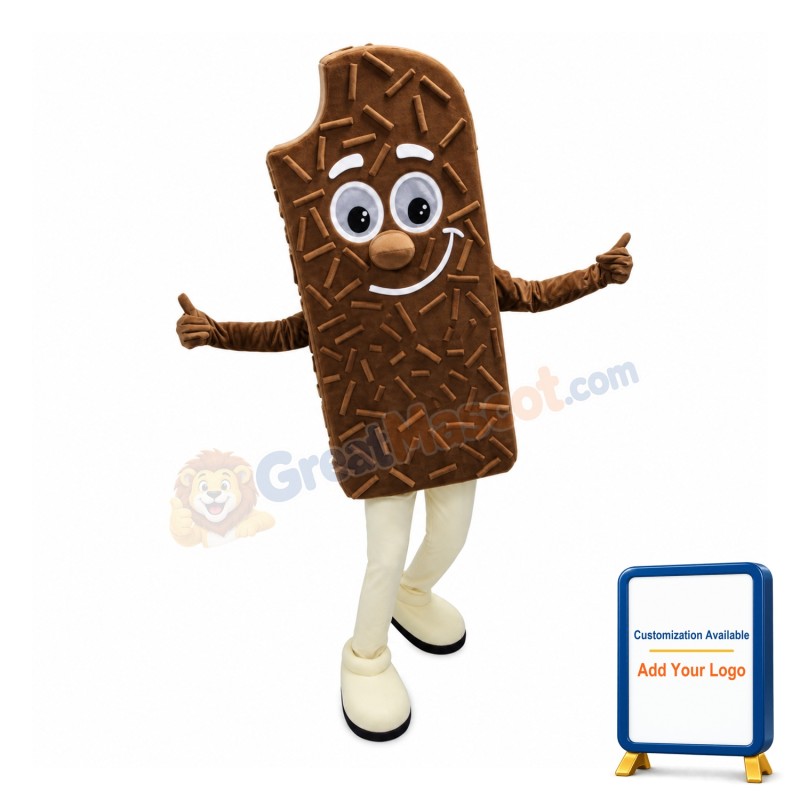 Giant Chocolate Ice Cream Mascot Costume