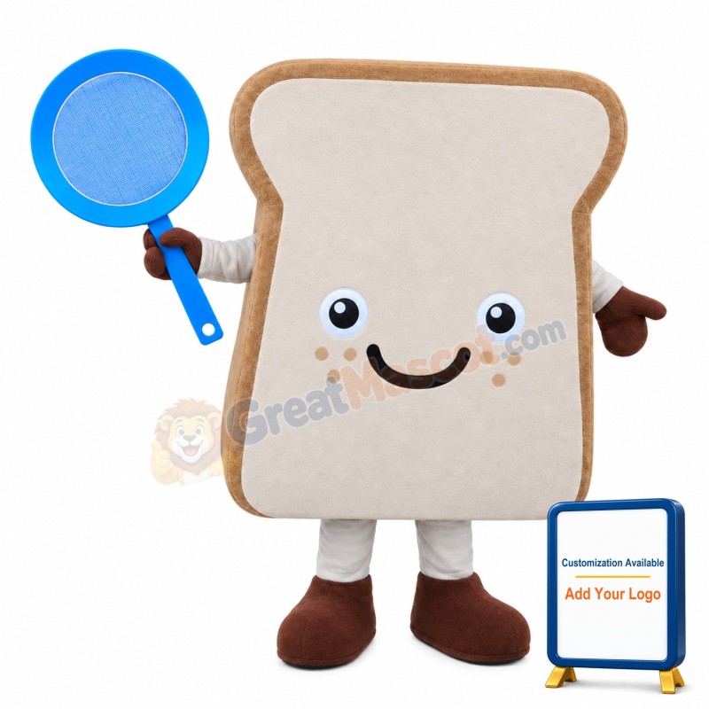 Happy Bread Mascot Costume