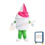 Vanilla Strawberry Ice Cream Mascot Costume