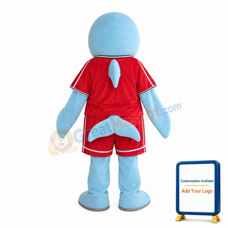 School Dolphin Mascot Costume
