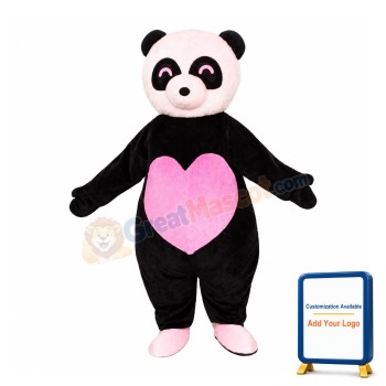 Lovely Pink Panda Mascot Costume