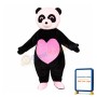 Lovely Pink Panda Mascot Costume