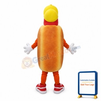 Smiling Hot Dog Mascot Costume
