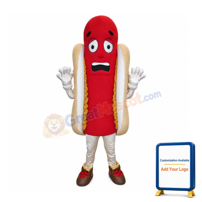 Funny Hot Dog Mascot Costume