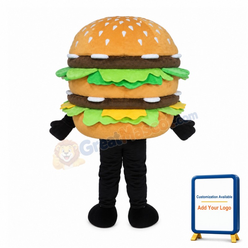 Giant Burger Mascot Costume