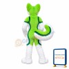 Lovely Green & White Husky Dog Mascot Costume