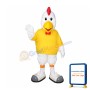 College White Rooster Mascot Costume