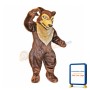 Fierce Brown Wolf Mascot Costume