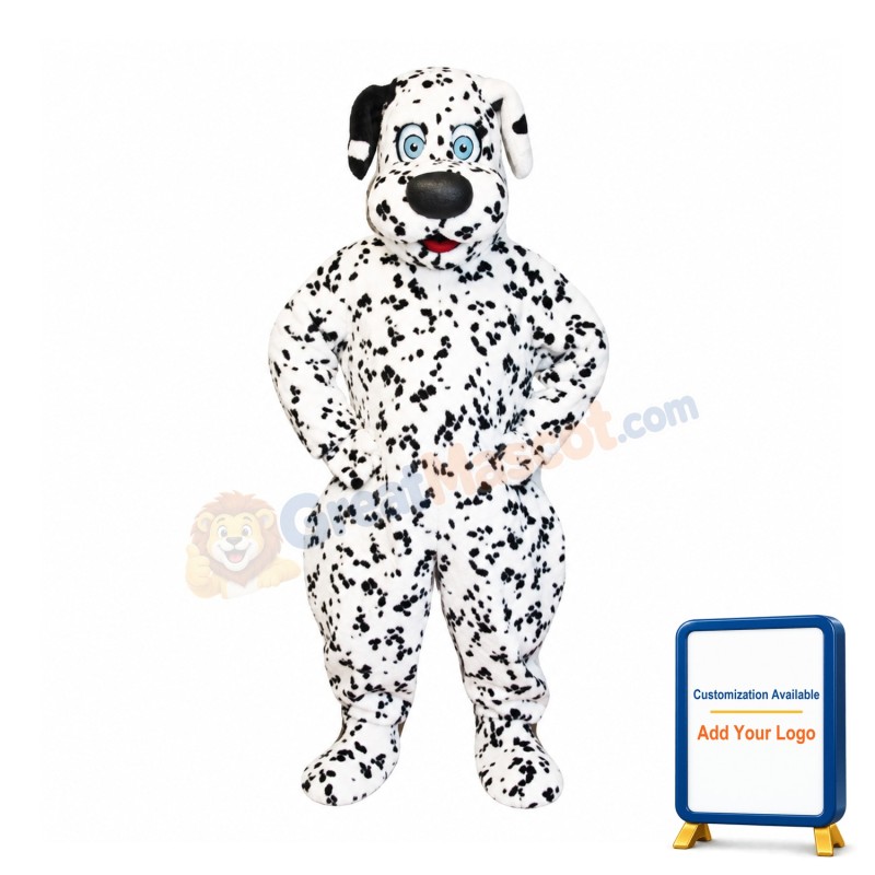 Cute Dalmatian Dog Mascot Costume
