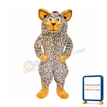 Cute Bobcat Mascot Costume