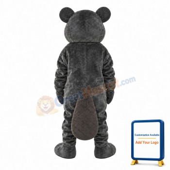 Cute Brown Beaver Mascot Costume