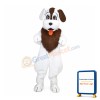 All White Dog Mascot Costume