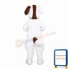 All White Dog Mascot Costume