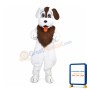 All White Dog Mascot Costume
