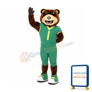 Happy Sport Bear Mascot Costume