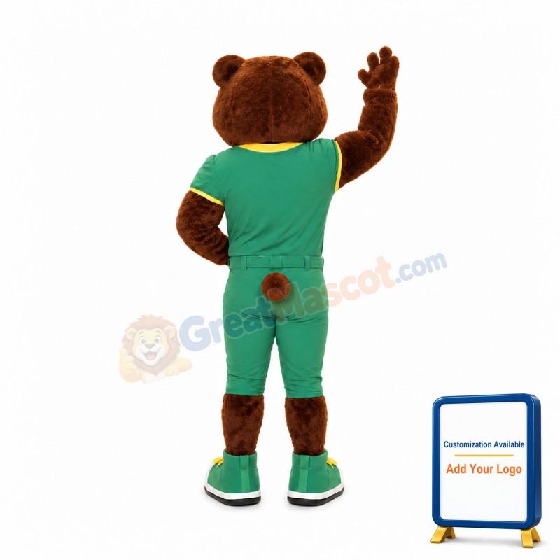Happy Sport Bear Mascot Costume