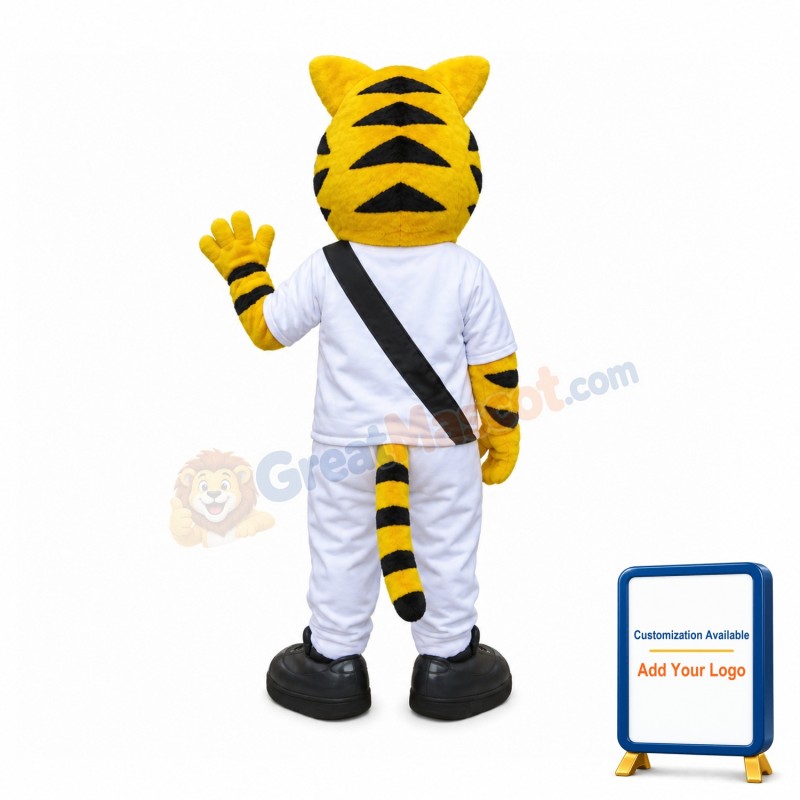 Fierce Yellow Tiger Mascot Costume