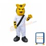 Fierce Yellow Tiger Mascot Costume