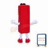 Red Brush Mascot Costume