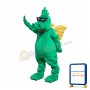 Glasses Green Dragon Mascot Costume