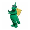 Glasses Green Dragon Mascot Costume