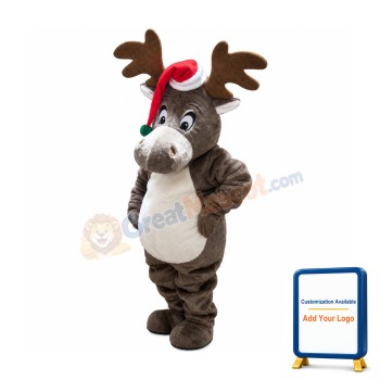 Lovely Christmas Lightweight Reindeer Mascot Costume