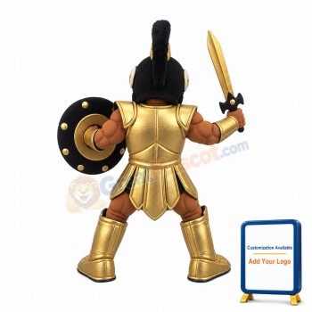 Black Spartan Warrior Mascot Costume