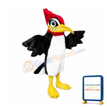 Red & Black Woodpecker Mascot Costume