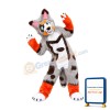 Colorful Husky Dog Wolf Mascot Costume