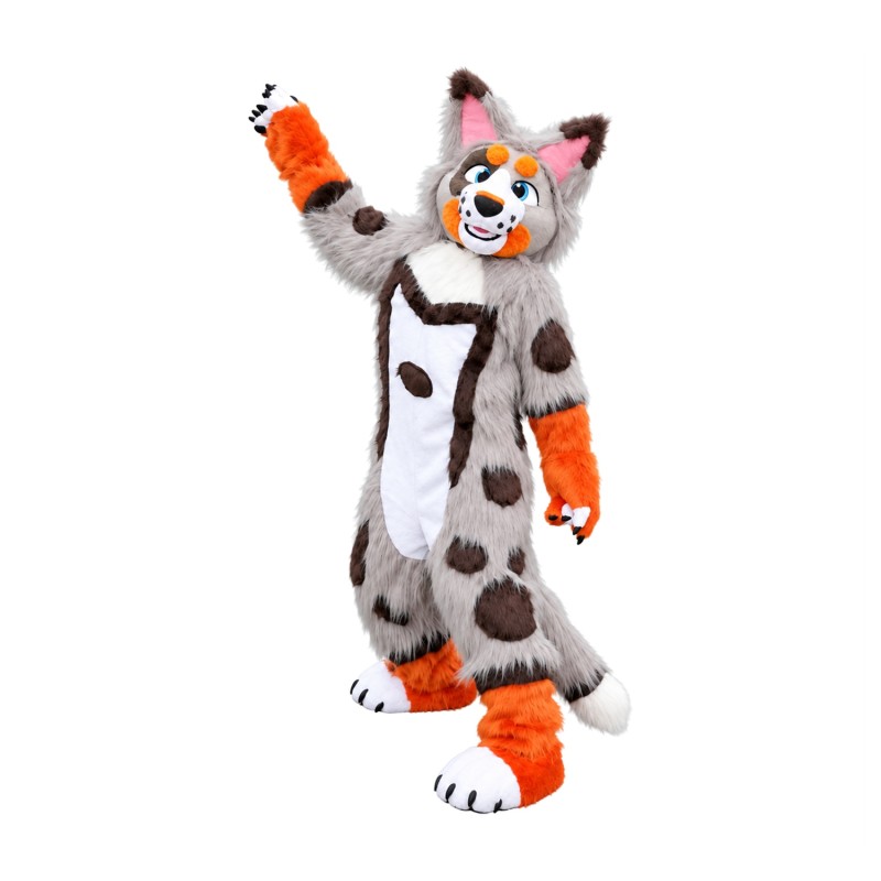 Colorful Husky Dog Wolf Mascot Costume