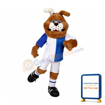 Friendly Bulldog Mascot Costume