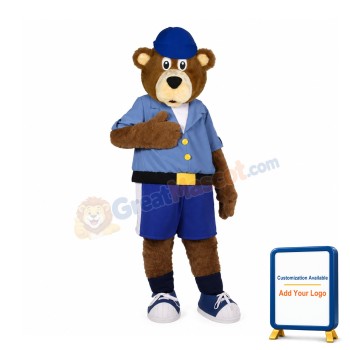 Lovely College Bear Mascot Costume