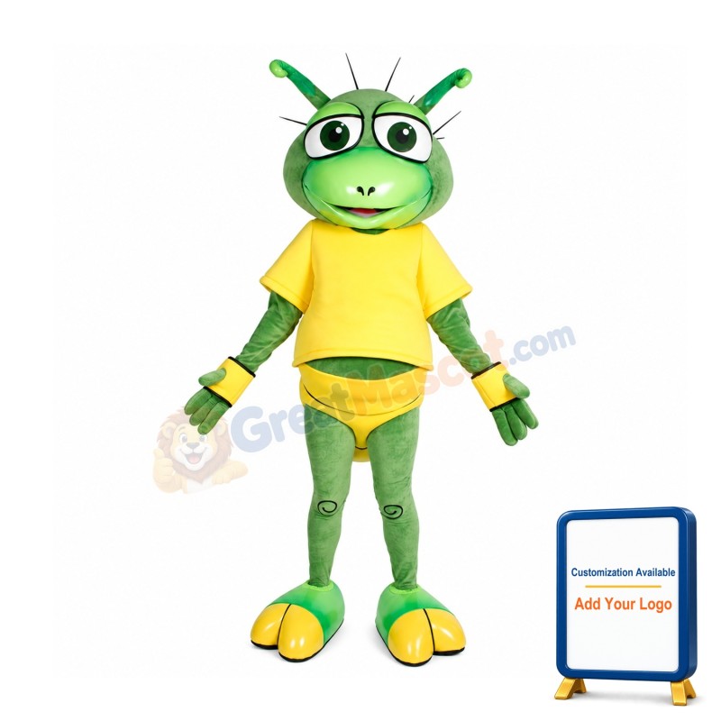 Green Bug Mascot Costume