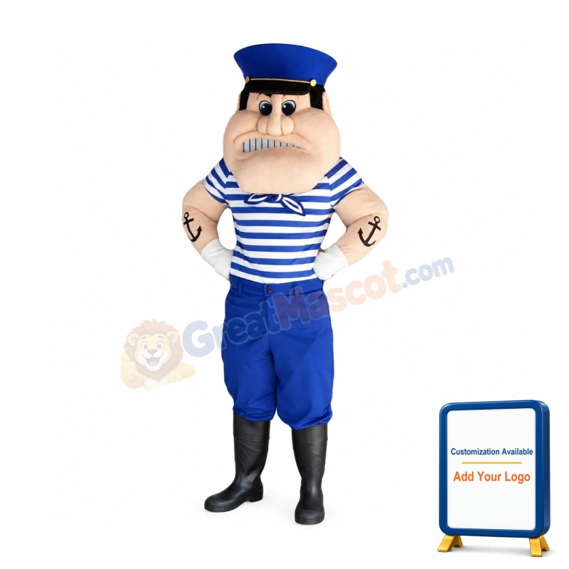 Realistic Sailor Mascot Costume