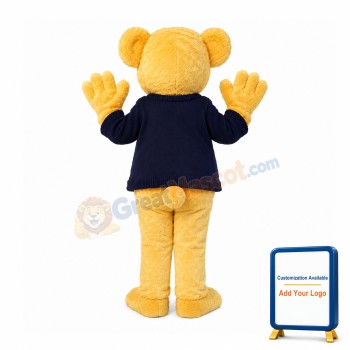 Lovely Yellow Bear Mascot Costume