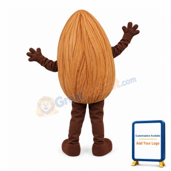 Cute Almond Mascot Costume