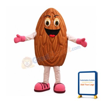 Happy Almond Mascot Costume
