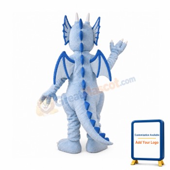 Blue Red Dragon Mascot Costume