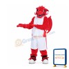 Fierce Sport Red Dragon Mascot Costume