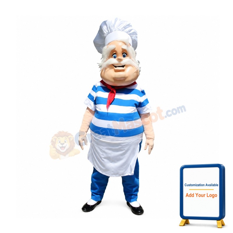 Old Kind Chef Mascot Costume