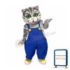 Partial Gray Cat Mascot Costume