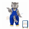 Partial Gray Cat Mascot Costume