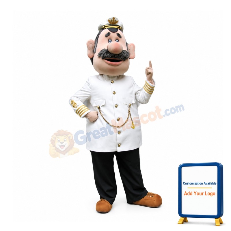 Old Captain Mascot Costume