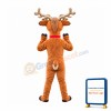 Friendly Realistic Deer Mascot Costume