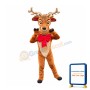 Friendly Realistic Deer Mascot Costume